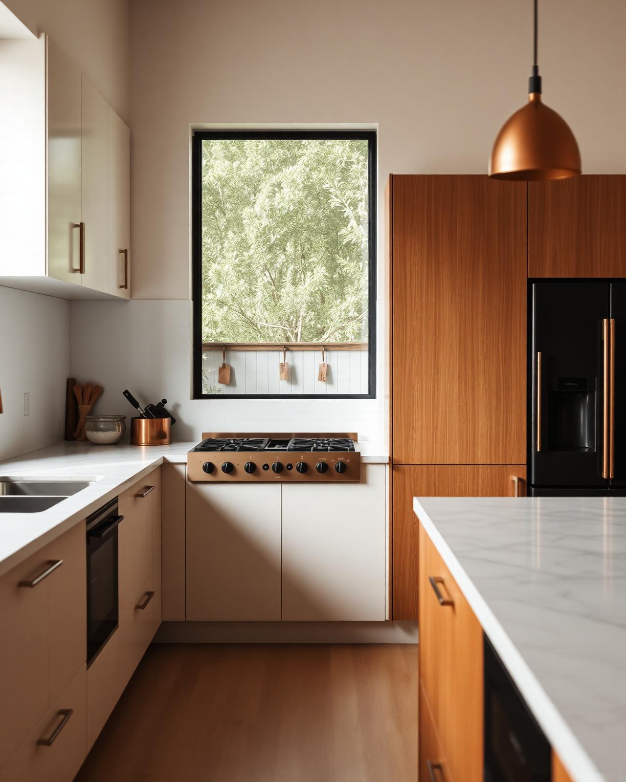 Cozinha moderna com utilidades para o lar
